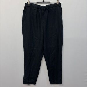 Flax Jeanne Engelhart Women 100% Linen Pants Size Small Elastic Waist C037 -21